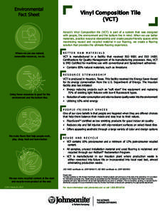 Environmental Fact Sheet better materials  Where we can use natural,