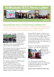 Al-Mustafa IECC News Letter  March 2012 Al-Mustafa Peace March & Al-Mustafa Peace Conference 2012