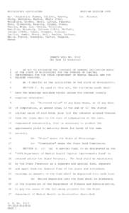 MISSISSIPPI LEGISLATURE  REGULAR SESSION 1999 By: Senator(s) Thames, Gollott, Harvey, Kirby, Mettetal, Burton, White (5th),