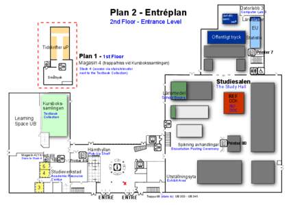 Datorlabb 3  Plan 2 - Entréplan Juridiksaml. oeP