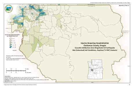 map plates from DOGAMI Open-File Report O-18-02, Earthquake Regional Impact Analysis for Clackamas, Multnomah, and Washington Counties, Oregon