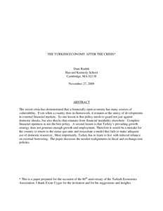 Financial crises / National accounts / Economic bubbles / Sudden stop / Boom and bust / Financial crisis / Balance of payments / Late-2000s financial crisis / Economy of Turkey / Economics / Macroeconomics / International economics