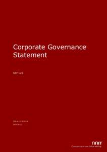 Corporate Governance Statement NNIT A/S CVR no