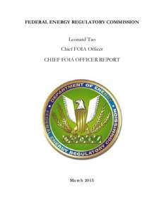 2015 CHIEF FOIA OFFICER REPORT