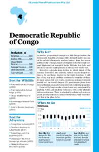 ©Lonely Planet Publications Pty Ltd  Democratic Republic of Congo Why Go? Kinshasa.....................500