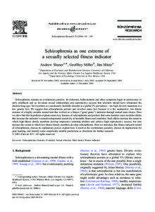 Schizophrenia Research[removed] – 109 www.elsevier.com/locate/schres