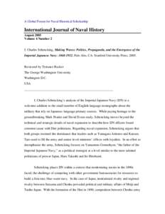 A Global Forum for Naval Historical Scholarship  International Journal of Naval History August 2005 Volume 4 Number 2