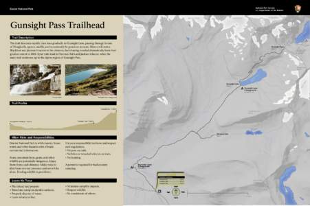 Gunsight Lake / Twin Lakes / Fusillade Mountain / Glacier National Park / Geography of the United States / Montana / Sawtooth National Forest