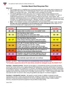 Microsoft Word - Humidex Based Heat Response Plan - June[removed]doc