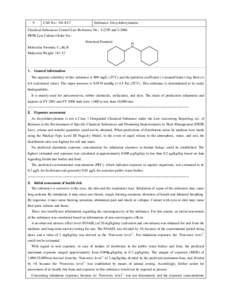 ENVIRONMENTAL RISK ASSESSMENT OF CHEMICALS 6th