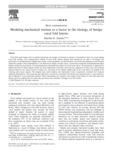 ARTICLE IN PRESS  Journal of Biomechanics ] (]]]]) ]]]–]]] Short communication