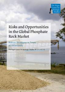 Risks and Opportunities in the Global Phosphate Rock Market Robust Strategies in Times of Uncertainty The Hague Centre for Strategic Studies No 17 | 12 | 12
