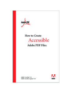 How to Create Accessible Adobe PDF Files