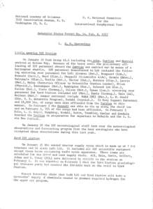 a  National Academy of Sciences 	U. S. National Committee 2101 Constitution Avenue, N. We 	for the Washington 25, D. C. 	International Geophysical Year