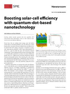 [removed][removed]Boosting solar-cell efficiency with quantum-dot-based nanotechnology Seth Hubbard and Ryne Raffaelle