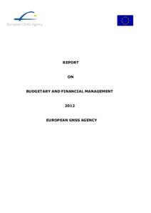 REPORT  ON BUDGETARY AND FINANCIAL MANAGEMENT