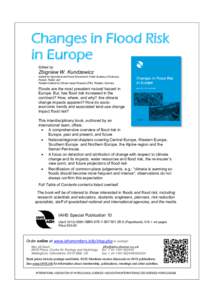 Changes in Flood Risk in Europe Edited by Zbigniew W. Kundzewicz