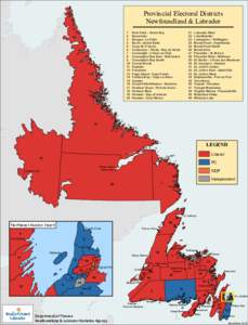 Provincial Electoral Districts Newfoundland & Labrador Nain  1