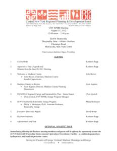 Central New York Regional Planning & Development Board  126 N. Salina Street, Suite 200, Syracuse, New York 13202 • Tel[removed] • Fax[removed]Kathleen A. Rapp, Chair David V. Bottar, Executive Director