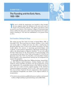 CHAPTER 1  The Founding and the Early Years, 1932–1954  he year in which the organization was founded is clear enough,