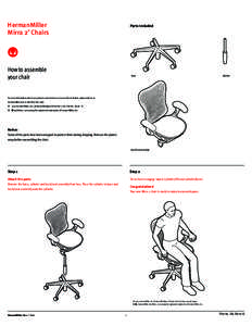 HermanMiller Mirra 2 Chairs Parts Included  ®