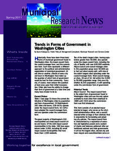Municipal  Research News Spring 2011