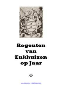Regenten van Enkhuizen op Jaar  www.thijspostma.nl – [removed]