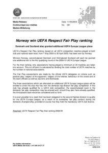 Microsoft Word - N061[removed]Final UEFA respect Fair Play ranking.doc