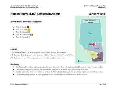 Calgary / Edmonton / Provinces and territories of Canada / Canadian Prairies / Alberta / Alberta Health Services / Extendicare