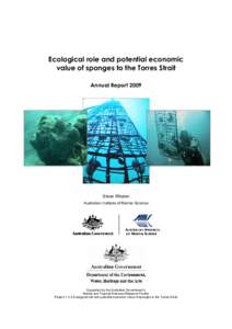 Microsoft WordAIMS Whalan, S. _2009_ Ecological role and potential economic value of sponges to Torres Strait - Annual R