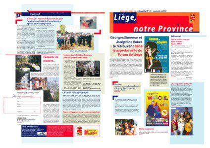 www·prov–liege·be  En bref...