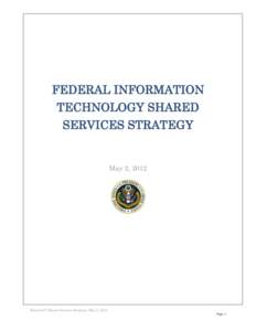 Federal Information Technology Shared Services Strategy