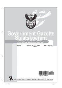 Government Gazette Staatskoerant REPUBLIC OF SOUTH AFRICA