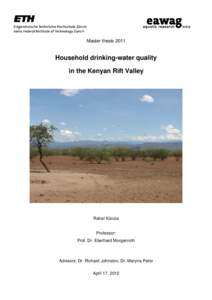 Household drinking-water quality in the Kenyan Rift Valley