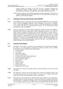 Agreement No. CE32/99 Comprehensive Feasibility Study for the Revised Scheme of South East Kowloon Development Kowloon Development Office Territory Development Department, Hong Kong