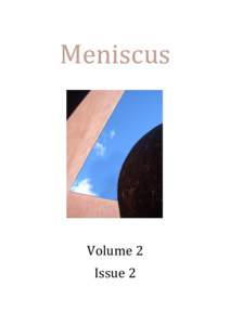 Meniscus  Volume 2 Issue 2  Publication Information