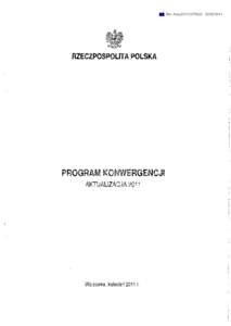 Ref. AresRZECZPOSPOLITA POLSKA PROGRAM KONWERGENCJI AKTUALIZACJA 2011