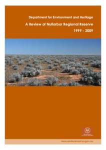 A Review of Nullarbor Regional Reserve