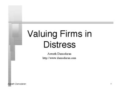 Financial economics / Mathematical finance / Adjusted present value / Valuation / Aswath Damodaran / Terminal value / Business valuation / Corporate finance / Finance / Business / Fundamental analysis