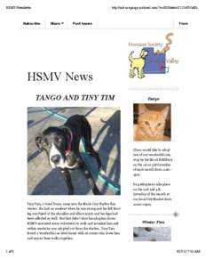 HSMV Newsletter  http://us4.campaign-archive1.com/?u=0538de6cc2217a957af8b...