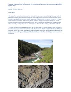 Outcrop / Colorado Group / Sedimentary rock / Geology / Highwood / Cardium Formation