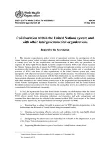 United Nations reform / United Nations Economic and Social Council / United Nations Secretariat / Resident Coordinator / Aid / World Health Organization / World Institute for Development Economics Research / Outline of the United Nations / Reform of the United Nations / United Nations / United Nations Development Group / Development