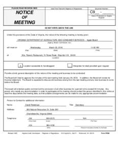 Notice of Meeting form (RR06)