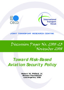 JOINT TRANSPORT RESEARCH CENTRE  Discussion Paper No[removed]November[removed]Toward Risk-Based