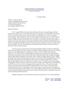 Marine Mammal Commission 4340 East-West Highway, Room 905 Bethesda, MD[removed]October 2003 William T. Hogarth, Ph.D.