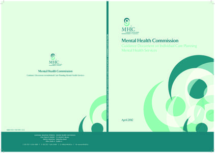 Mental Health Commission Guidance Document on Individual Care Planning Mental Health Services Mental Health Commission Guidance Document on Individual Care Planning Mental Health Services