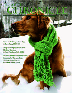 The APDT  CHRONICLE November/December[removed]Down in the Dumps Over Dogs