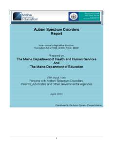 Microsoft Word - Autism Spectrum Disorders Report 5-13.doc