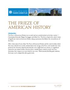 CAPITOL VISITOR CENTER Teacher Lesson Plan The Frieze of AMericaN History Introduction