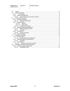 Bridge Standards and Procedures Manual, Supplement to CHBDC S6-06, Volume 1 - Section 2, August 2007